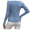 Women's Brooke Long Sleeve Ribbed Top With Button Detail - Miss Sparkling - 2 of 3