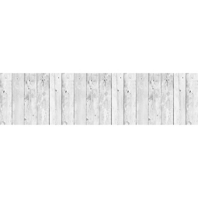 Brewster Wood Backsplash Wallpaper White