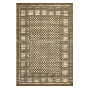 Indoor Modern Geometric Bordered Large Living Room Rugs, Washable Non Slip Throw Carpet for Bedroom, Soft Stain Resistant Floor Cover for Dining Room - 1 of 4