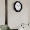 Clockswise Non-Ticking Octagon Plastic Analog Wall Clock - Elegant Decorative Accent for Home Décor in Bedroom, Bathroom - 4 of 4