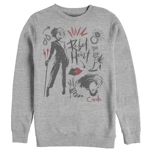 Men's Cruella Fashion Drawings Sweatshirt - 1 of 4