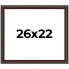 PosterPalooza | Linear Brown Picture Frame - UV Acrylic, Backing Board, Hanging Hardware Included - 2 of 4