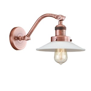 Halophane - 1 Light Wall Sconce In Industrial Style-11.5 Inches Tall and 8.5 Inches Wide - 1 of 1