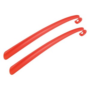 Unique Bargains Women's Plastic Curved Handle Shoe Horn 17" Length 2 Pcs - 1 of 4