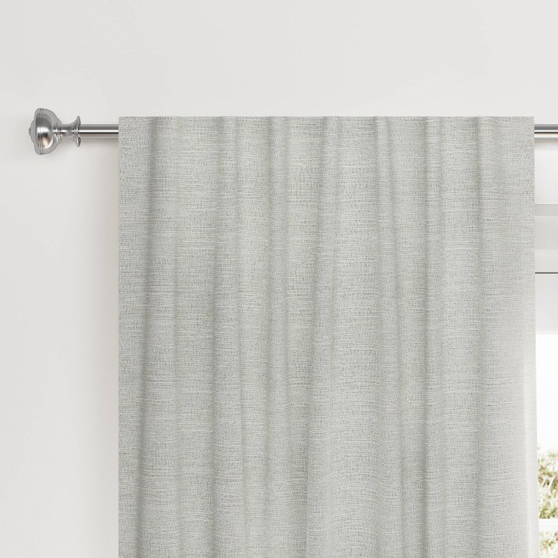 1pc Blackout Textural Overlay Window Curtain Panel - Threshold™, 1 of 9