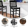 Flash Furniture HERCULES Series Finished School House Back Wooden Restaurant Barstool - 4 of 4