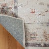 Floral Scroll Non-Slip Machine Washable Indoor Area Rug or Runner by Blue Nile Mills - 4 of 4