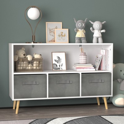 Bookcase with Storage for Bedroom or Playroom