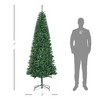 FURNIinspire Artificial Trees Tall Unlit Slim Artificial Christmas Tree, Christmas Decorations Indoor Living Room Decor, Green, 35.8"*35.8"*82.8" - 3 of 4