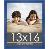 PosterPalooza | Classic Modern Blue Picture Frame - UV Acrylic, Foam Board Backing, Hanging Hardware - 2 of 4