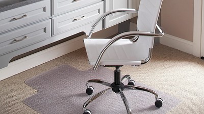 3 x4 Rectangle With Lip Solid Office Chair Mat Clear Emma And