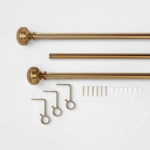Stamped Metal Knob Curtain Rod - Opalhouse™ - 1 of 2