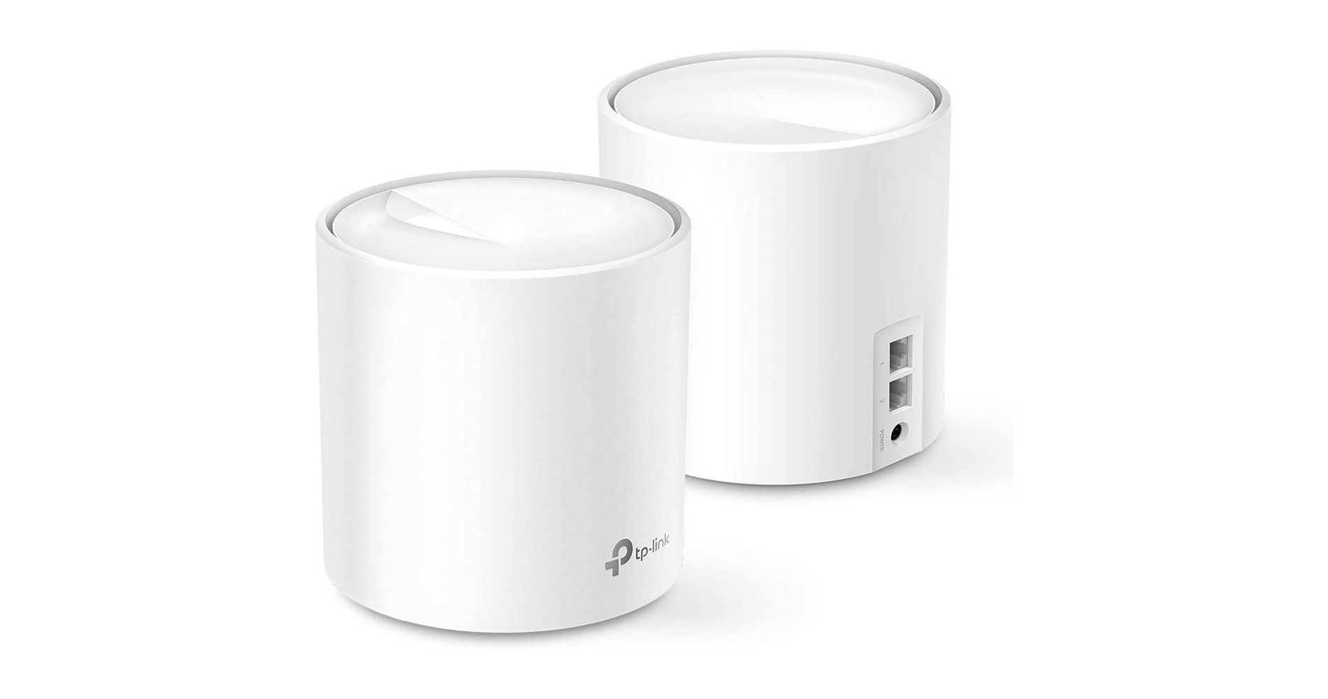 Refurbished: TP-Link Wi-Fi 6 AX3000 Mesh Router System 2- Mesh Routers Deco W6000 (2-Pack) White - Manufacturer Refurbished