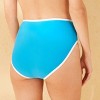 Women's Contrast Binding High Waist High Leg Medium Coverage Bikini Bottom - Shade & Shore™ - image 2 of 4