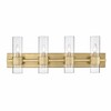 Lawson 4-Light Brushed Nickel Linear Vanity Light - Modern Steel Fixture for Bathrooms - 4 of 4