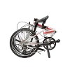 ZiZZO Liberte 8-Speed Aluminum 20" Folding Bike - Silver Red - 2 of 4