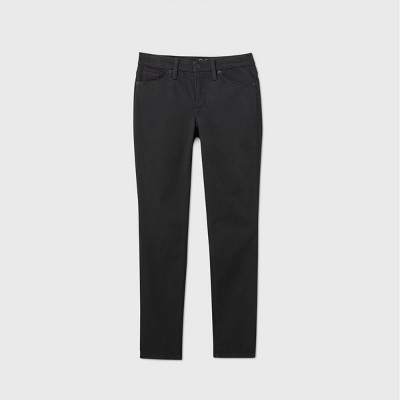 Women's Mid-rise Skinny Ankle Jeans - Universal Thread™ Black 0