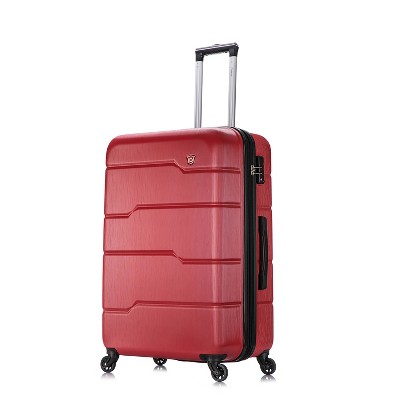 Red hard store shell suitcase