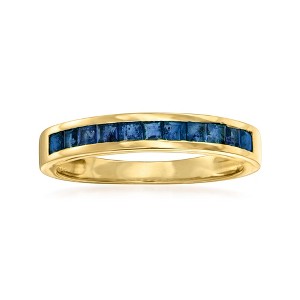 Ross-Simons 0.70 ct. t.w. Sapphire Ring in 14kt Yellow Gold - 1 of 4