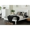HomeStock Solid Wood Platform Bed, Queen, White - 4 of 4