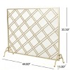 Dorothy Modern Single PanelIron Fire Screen Safety Screen Decorative Scroll Spark Guard Cover-Christopher Knight Home - 4 of 4