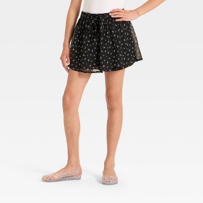 Girls' Floral Chiffon Skort - Cat & Jack™