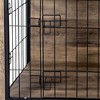 FURNIinspire Pet Crates And Houses Dog Crate Furniture With Double Doors, Medium Wooden Dog Cage, Indoor Dog Kennel, Brown, 32.68"*22.05"*25.2" - 2 of 4