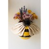 Ceramic Bees Wall Planters – 8.75" Tall Hanging Decorative Pots Set of 2 by Kalalou - 2 of 4