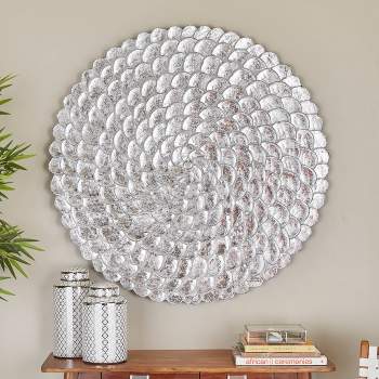 Wood Plate Carved Radial Wall Decor - Olivia & May