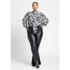 ELOQUII Women's Plus Size Dramatic Neck- Tie Blouse - 20, Floral Brush Stroke - 4 of 4