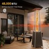 East Oak 18.23"x21.84" 48000 BTU Torch Patio Propane Outdoor Portable Heater Stainless Steel Finish: Iron Frame, 10ft Heat Radius - 3 of 4