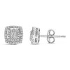 .925 Sterling Silver 1/4 Cttw Diamond Double Halo Cushion Shaped Stud Earrings - 4 of 4