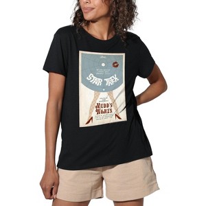 Women's Star Trek Tos Episode 6 Loose T-Shirt Black - 1 of 4