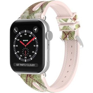 Worryfree Gadgets Silicone Shiny Slim Band for Apple Watch 38/40/41mm, 42/44/45mm iWatch Series 8 7 6 5 4 3 2 1 & SE- Assorted Colors - 1 of 3