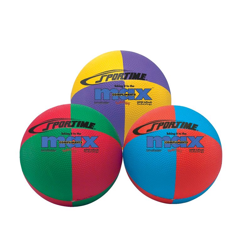 Sportime Max Complements Playground Balls, 8-1/2 Inches, Set of 3, 1 of 2