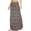 Women's Stylish Spandex Flare Maxi Skirt - Comfy Fold-Over Design Long Skirt for Effortless Style #11 - 3 of 4