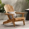 KWPZQEB Folding Adirondack Chair, Wooden Textured with Armrest, Heavy All-Weather, Comfortable Set for Poolside, Backyard, Lawn - 3 of 4