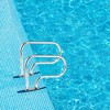 Costway Swimming Pool Hand Rail Stainless Steel Ladder Handrail Stair Rail w/ Base Plate - 4 of 4