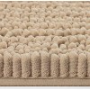 Home Mart Goods 2 Piece Set Beige Soft Cozy Plush Chenille Bath Mat Bathroom Rug - 4 of 4