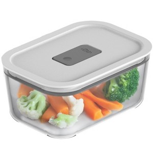 OU Glass Food Storage Container 3 Cup - Oven, Microwave, Freezer & Dishwasher Safe, Airtight Leak Proof Lid with Microwave Valve, Stackable Glass Jar - 1 of 4