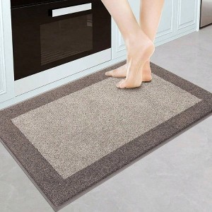 Washable Kitchen Rug 24x36 Inch Non Slip Absorbent Floor Entrance Throw Rug Bedroom Hallway Bathroom Door - 1 of 4
