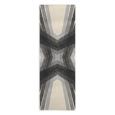 Sewzinski MODERN LINES GRAYS 24" x 70" Yoga Mat Towel - Society6