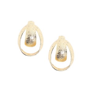 SOHI Women's Champayne Gold Enchanted Echo Drop Earrings - 1 of 4