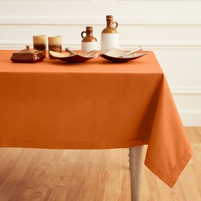 Solino Home Cotton and Linen Hemstitch Tablecloth