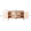 Bella Depot 59'' Farmhouse Curved Vintage Storage Sideboard - 4 of 4
