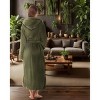 ADR Plush Fleece Women's Robe, Long Hooded Women's Bathrobe, Soft Cozy Women's Bath Robe & Plus Sizes - 3 of 4