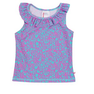 RuffleButts Girls Active Ruffle Tank Top - 1 of 4