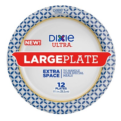 Dixie Ultra Large 11.5" Paper Plates - 12ct