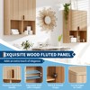 Premium Particleboard Bathroom Cabinet with Grooved Double Doors - Wall-Mounted, Adjustable Shelves, Waterproof, Soft-Close Hinges - 4 of 4