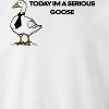 Rerun Island Men's Today I Am A Serious Goose Long Sleeve Graphic Cotton Pullover Sweatshirt - 2 of 4